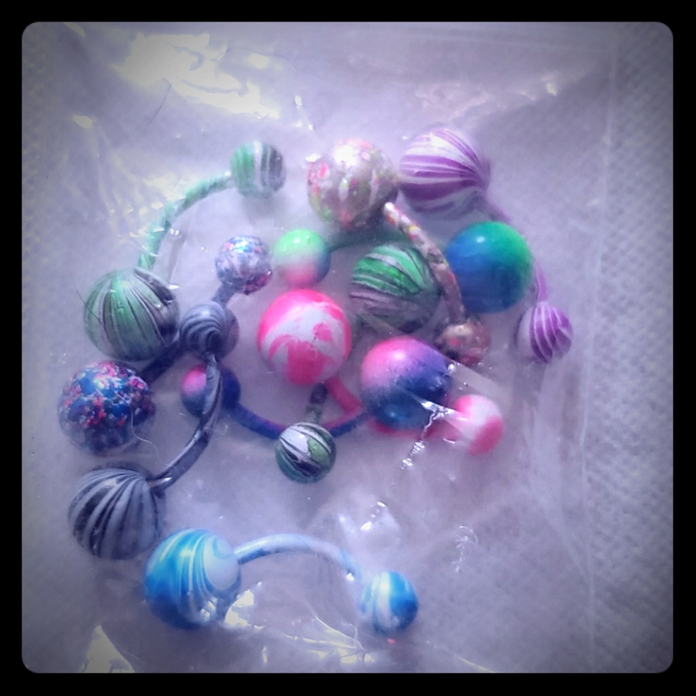 NEW!!! SURGICAL STEEL BELLY BUTTON RINGS